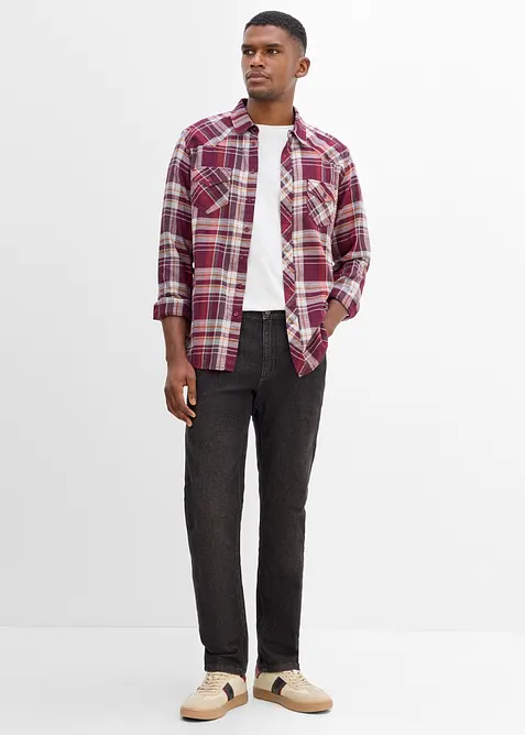 Jean Regular Fit &agrave; taille &eacute;lastiqu&eacute;e, droit, bonprix