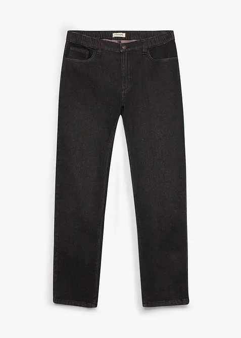 Jean Regular Fit &agrave; taille &eacute;lastiqu&eacute;e, droit, bonprix