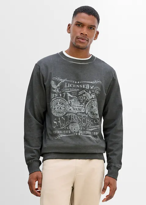 Sweat 100% coton, bonprix