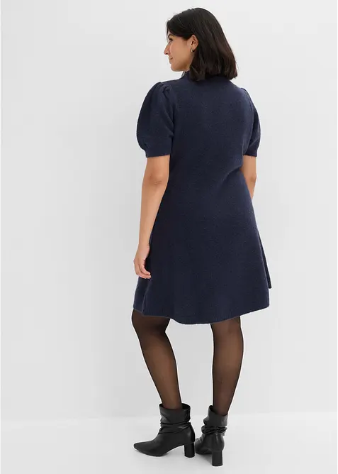 Strickkleid mit Strass-Applikation, bonprix
