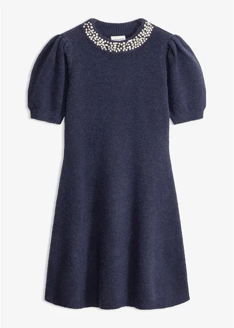 Strickkleid mit Strass-Applikation, bonprix