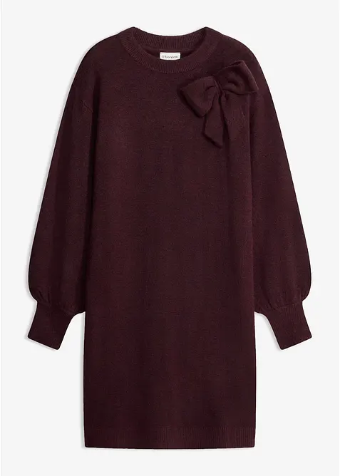 Strickkleid mit Schleifen-Applikation, bonprix