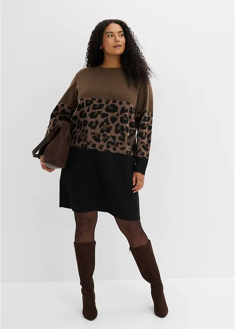 Strickkleid mit Jacquardmuster, bonprix