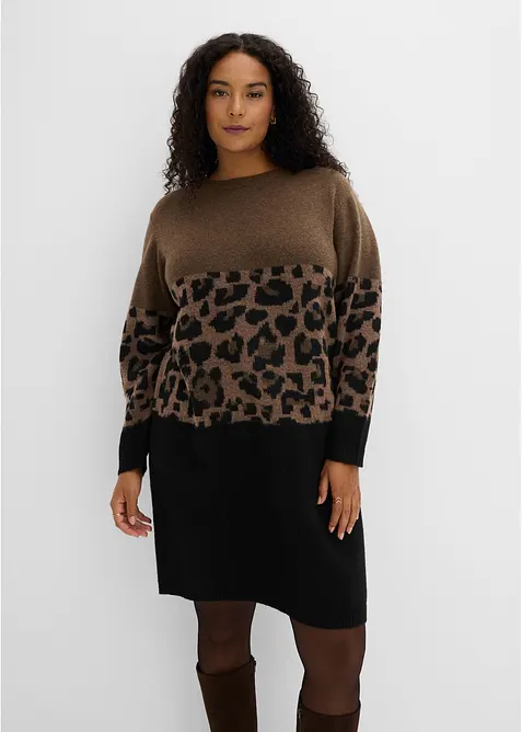 Strickkleid mit Jacquardmuster, bonprix