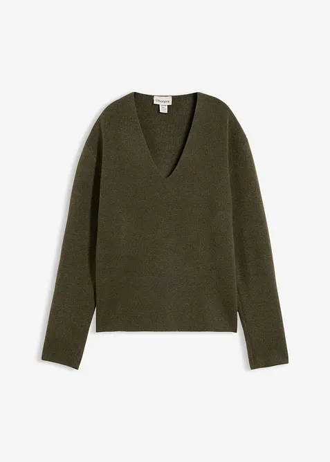 Pull &agrave; col V, bonprix