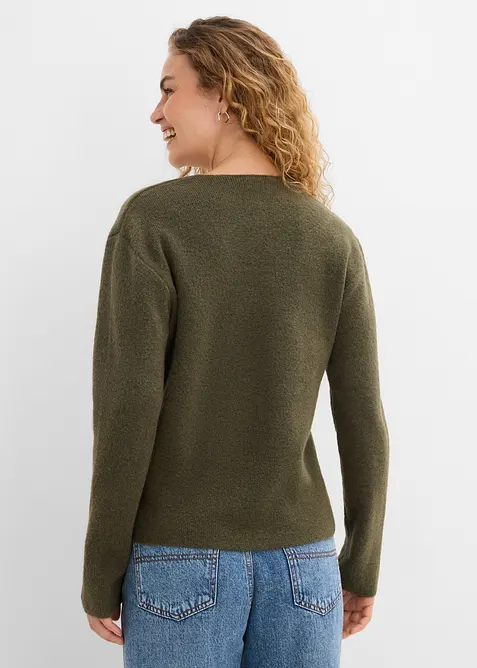 Pull &agrave; col V, bonprix