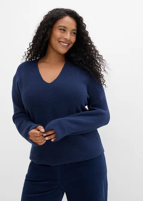 Pullover mit V-Ausschnitt, bonprix