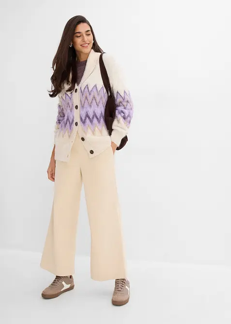 Strickjacke mit Norwegermuster, bonprix