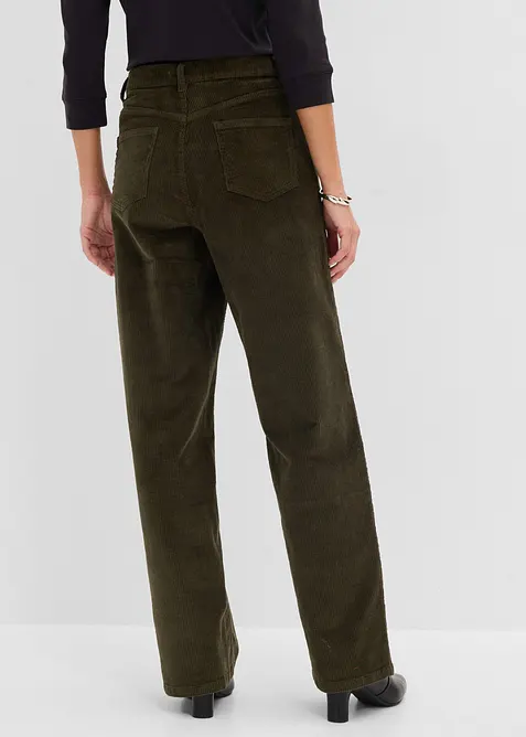 Pantalon &eacute;vas&eacute; en velours c&ocirc;tel&eacute;, bonprix