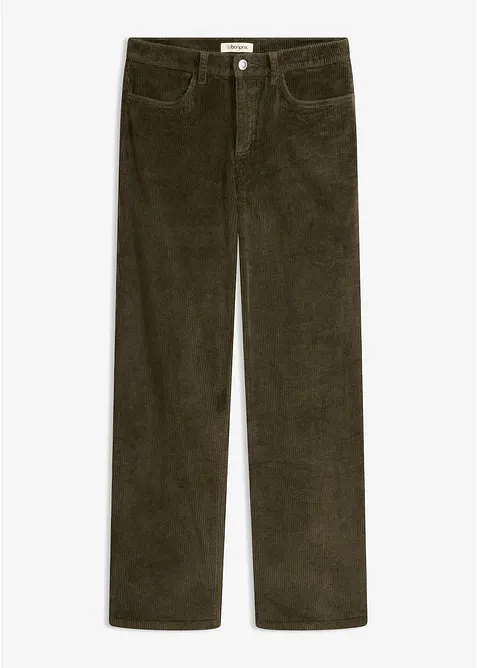 Pantalon &eacute;vas&eacute; en velours c&ocirc;tel&eacute;, bonprix