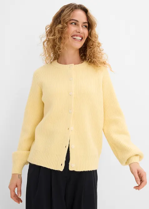 Strickjacke mit Herzkn&ouml;pfen, bonprix
