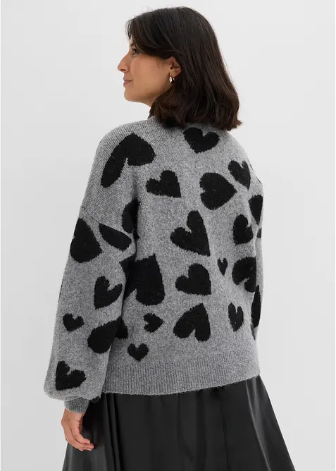 gemusterte Strickjacke, bonprix