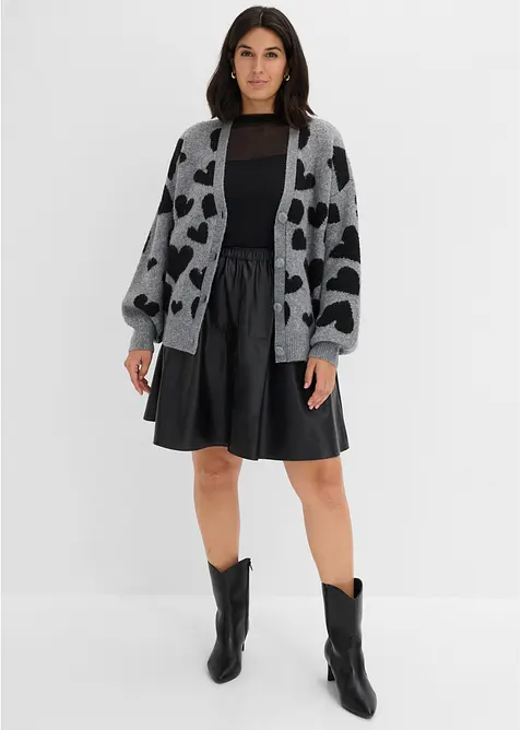 gemusterte Strickjacke, bonprix