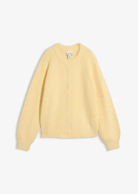 Strickjacke mit Herzkn&ouml;pfen, bonprix