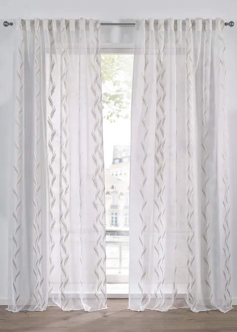 Voilage motif jacquard (1 pce), bonprix