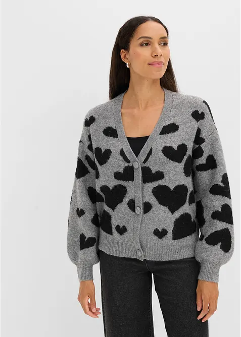 gemusterte Strickjacke, bonprix