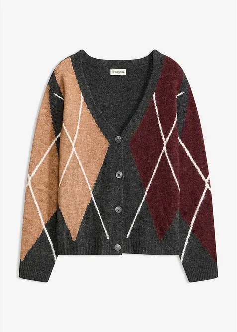 Strickjacke mit Jacquardmuster, bonprix