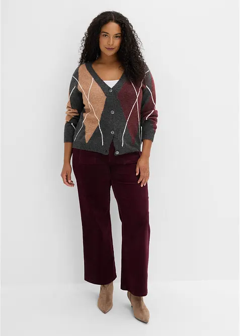 Strickjacke mit Jacquardmuster, bonprix