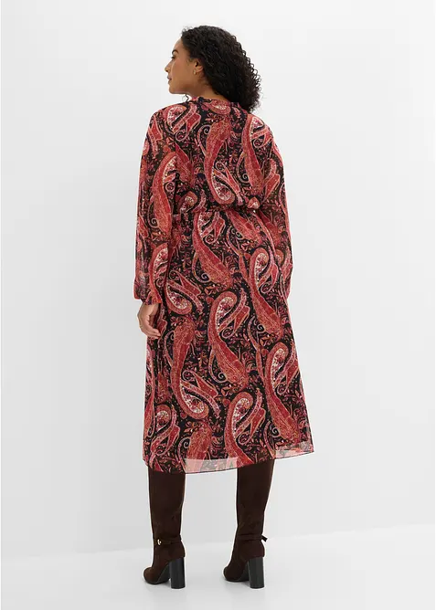 Midikleid aus softem Mesh, bonprix