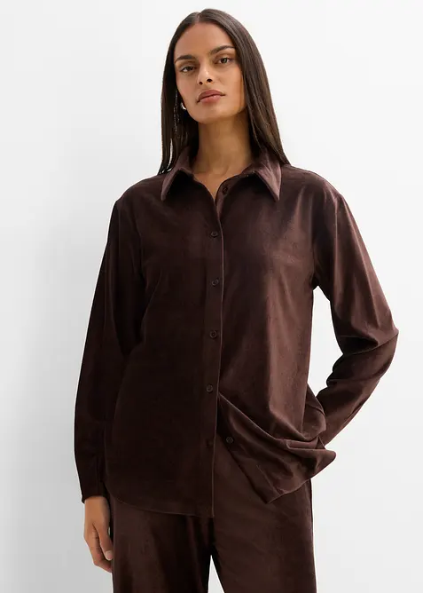 Chemise en velours c&ocirc;tel&eacute;, bonprix