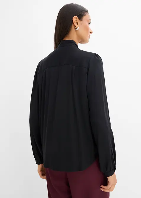 Blouse 100% modal &agrave; lavalli&egrave;re, bonprix