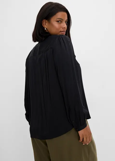 Bluse aus reinem Modal mit Schaldetail, bonprix