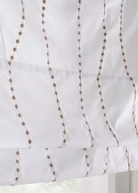 Store pliss&eacute; avec broderie, bonprix