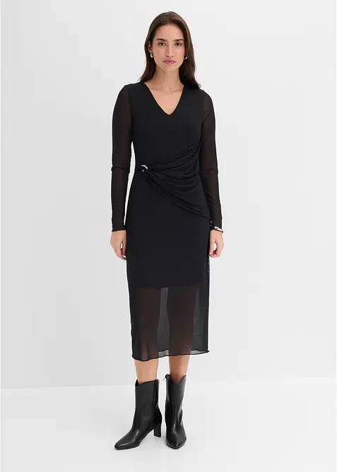 Tailliertes Jerseykleid, bonprix