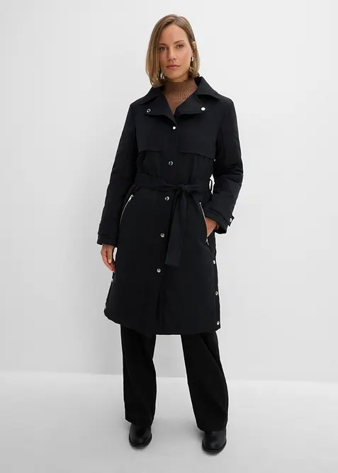 Manteau technique d&eacute;perlant, effet superpos&eacute;, bonprix