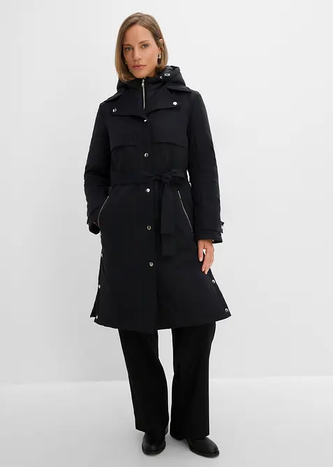 Manteau technique d&eacute;perlant, effet superpos&eacute;, bonprix