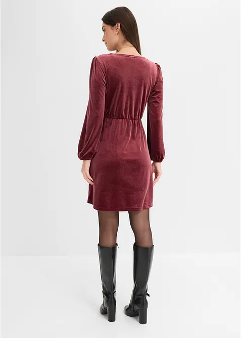 Robe douce en jersey velours, bonprix