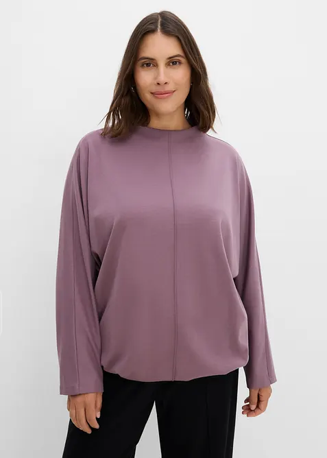 T-shirt manches longues en coton &eacute;pais, bonprix
