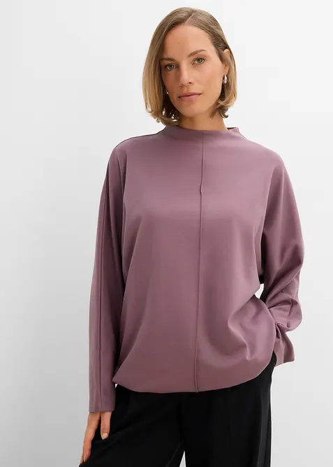 Langarmshirt aus schwerer Bio-Baumwolle, bonprix