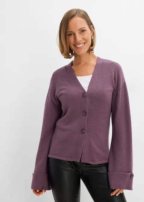 Taillierte Strickjacke aus Viskose-Mix, bonprix