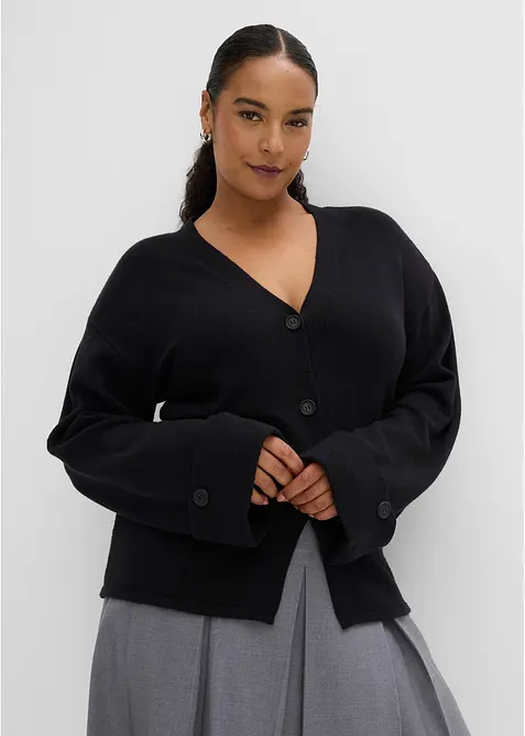 Gilet cintr&eacute; en maille, bonprix