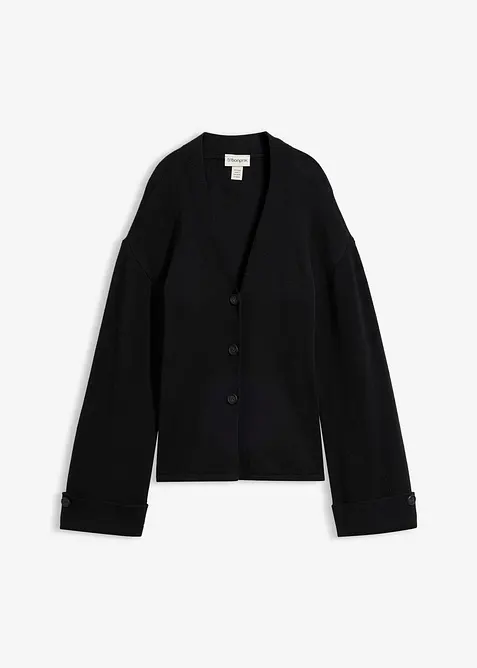 Taillierte Strickjacke aus Viskose-Mix, bonprix