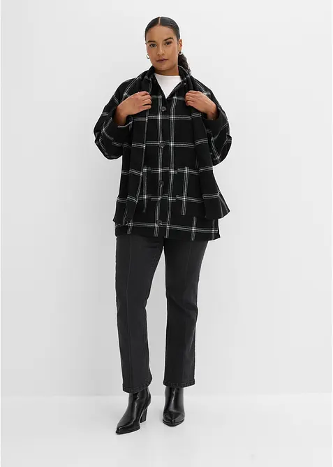 &Uuml;bergangsjacke mit abnehmbarem Schal, bonprix