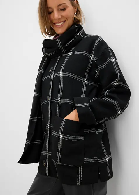 &Uuml;bergangsjacke mit abnehmbarem Schal, bonprix