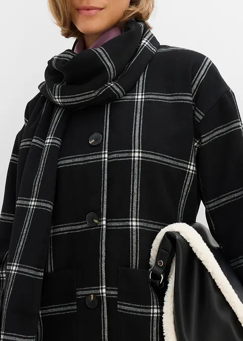&Uuml;bergangsjacke mit abnehmbarem Schal, bonprix