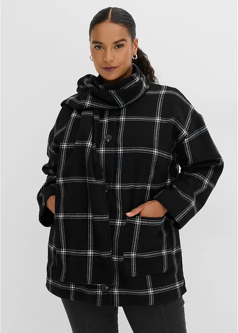 &Uuml;bergangsjacke mit abnehmbarem Schal, bonprix