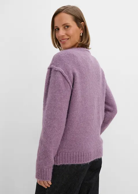 Strickjacke mit Wollanteil, bonprix
