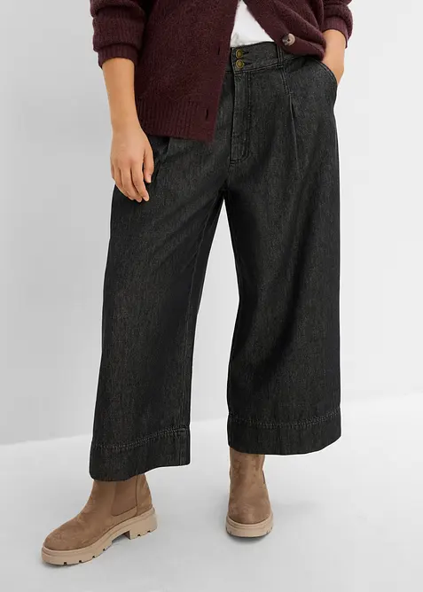 Jean Wide Leg raccourci, bonprix