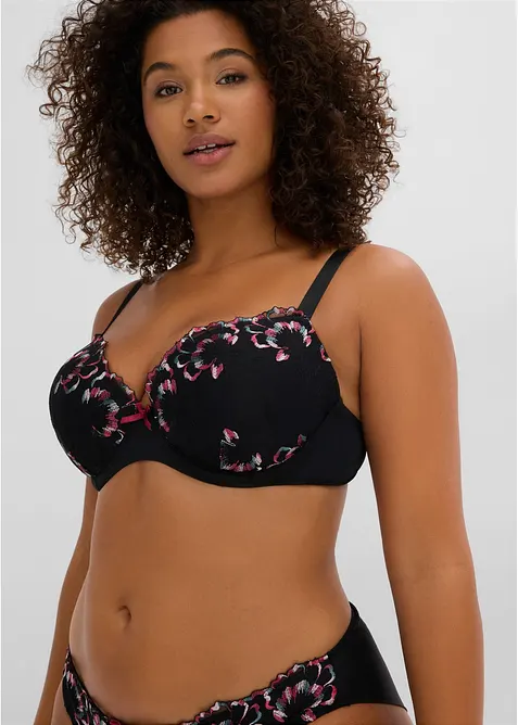 Soutien-gorge &agrave; coques et broderie, bonprix