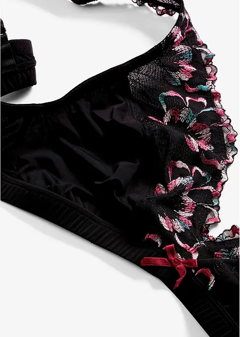 Bralette ohne B&uuml;gel mit zarter Stickerei, bonprix