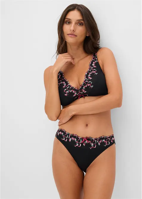 Soutien-gorge bralette sans armatures, avec broderie, bonprix