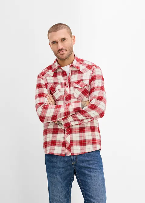 Chemise en flanelle 100% coton, bonprix