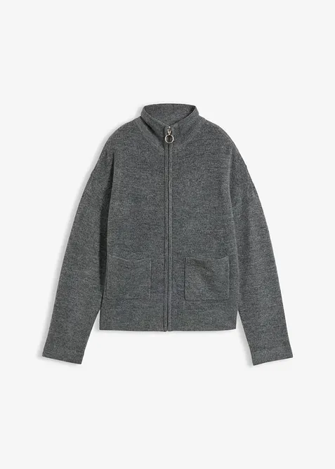 Strickjacke mit Rei&szlig;verschluss, bonprix