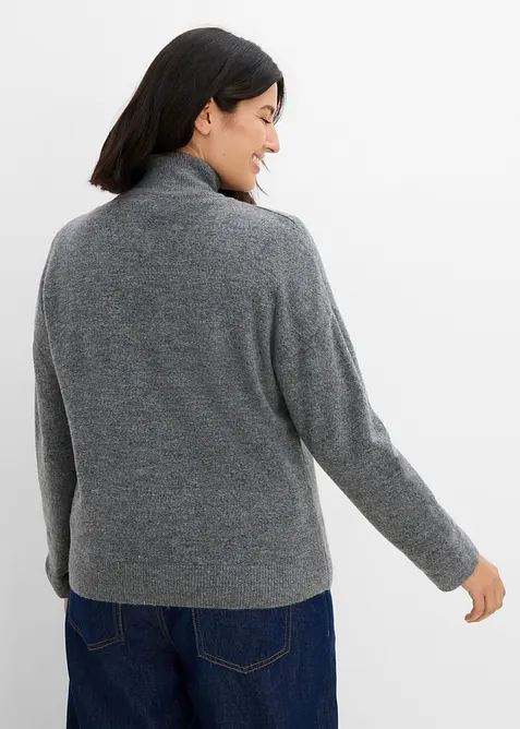 Strickjacke mit Rei&szlig;verschluss, bonprix