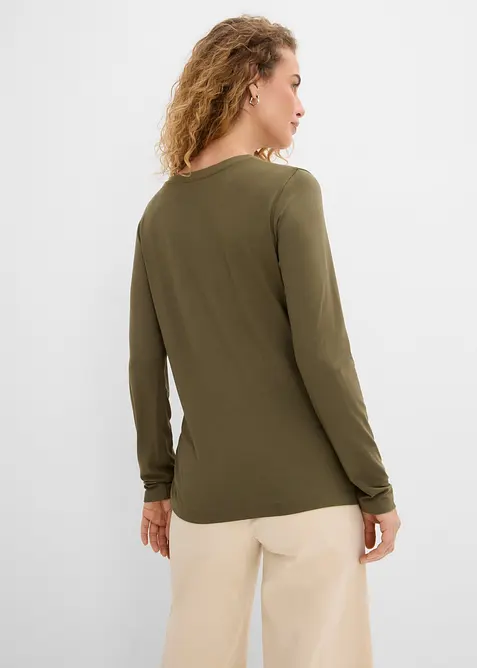 Langarmshirt aus softem Viskose Mix, bonprix