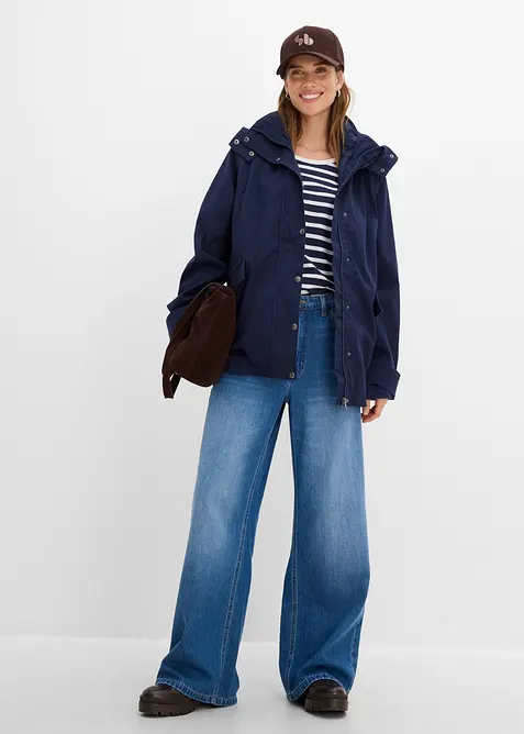 Veste 3en1 longue et d&eacute;perlante avec gilet, bonprix